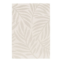 Tappeto interno/esterno motivo vegetale crema, beige
