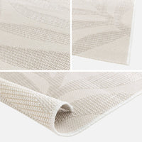 Tappeto interno/esterno motivo vegetale crema, beige