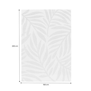 Tappeto interno/esterno motivo vegetale crema, beige