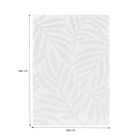 Tappeto interno/esterno motivo vegetale crema, beige