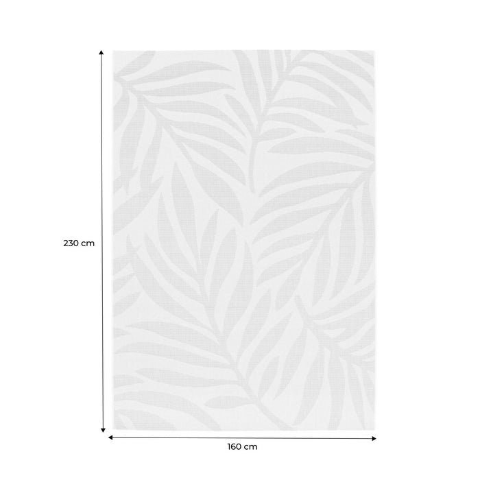 Tappeto interno/esterno motivo vegetale crema, beige