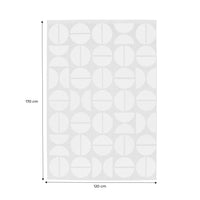 Tappeto interno/esterno motivi geometrici crema, beige