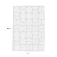 Tappeto interno/esterno motivi geometrici crema, beige