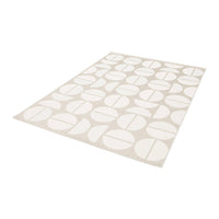 Tappeto interno/esterno motivi geometrici crema, beige