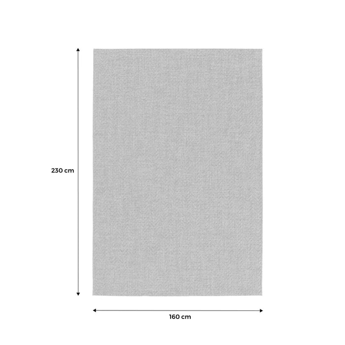 Tappeto per interni/esterni effetto juta scuro 160x230cmi sweeek