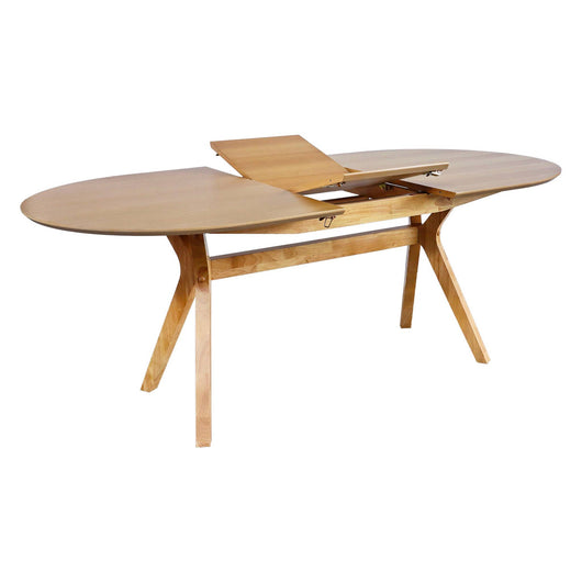 Tavolo da pranzo allungabile, 6-8 persone e impiallacciato in rovere,