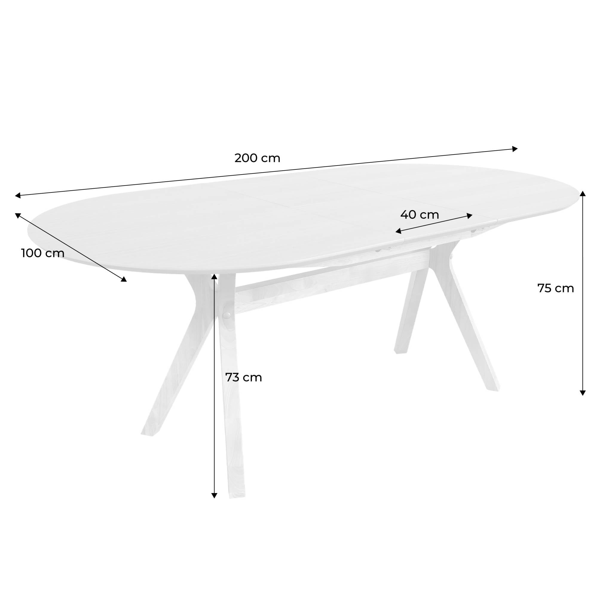 Tavolo da pranzo allungabile, 6-8 persone e impiallacciato in rovere,