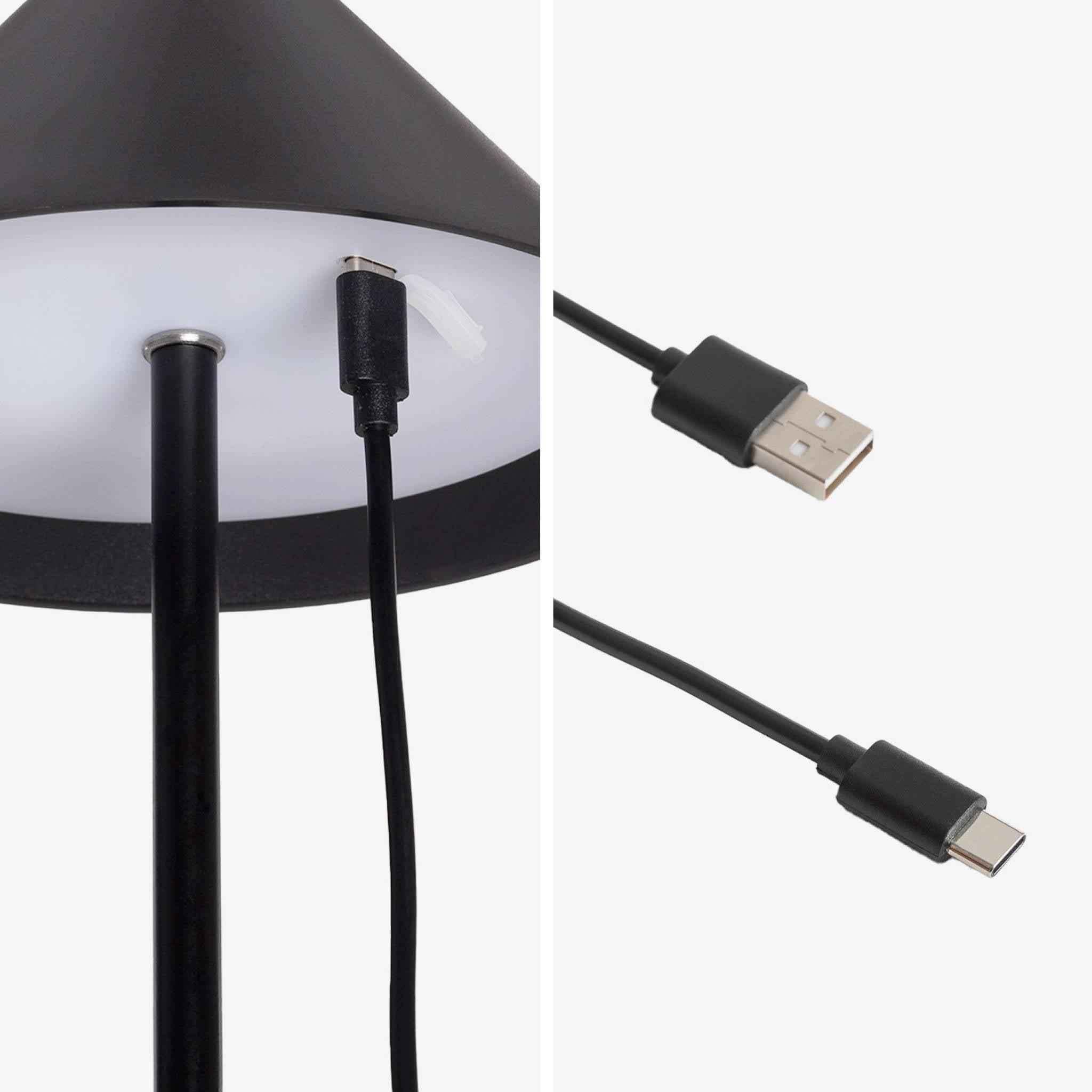 Lampada a led senza fili, 135cm, nero