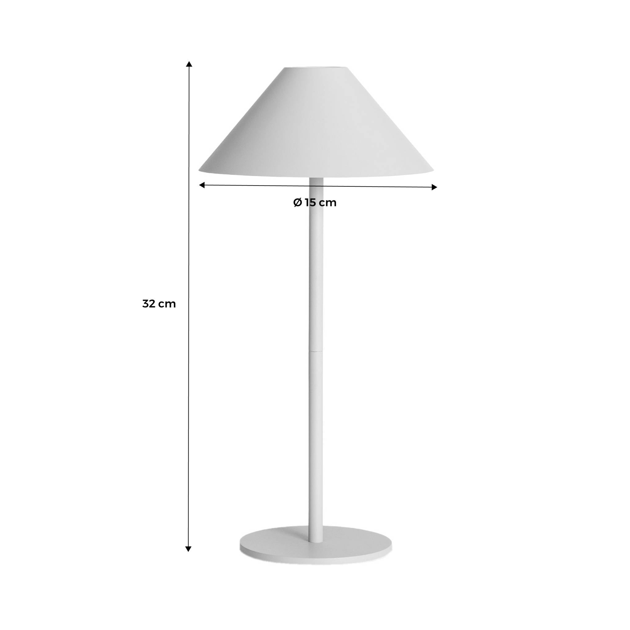 Lampada a led senza fili, 135cm, nero