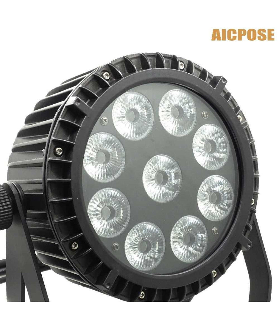 Ip 65 Waterproof Led Par 9x20 Rgbw 4in1 Full Color Resistenti All'acqua         