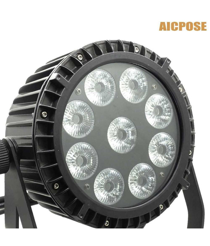 Ip 65 Waterproof Led Par 9x20 Rgbw 4in1 Full Color Resistenti All'acqua         