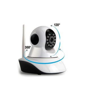 Ip Camera Telecamera 355° Hd Wireless Wifi No Dns Motion Sd Videosorveglianza         
