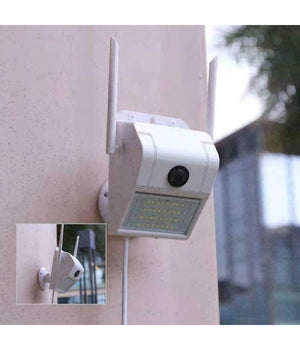 Ip Camera Wifi Esterno 2mp 1080p Led Lampada Solare Ip66 Telecamera Cam Sd Rec         