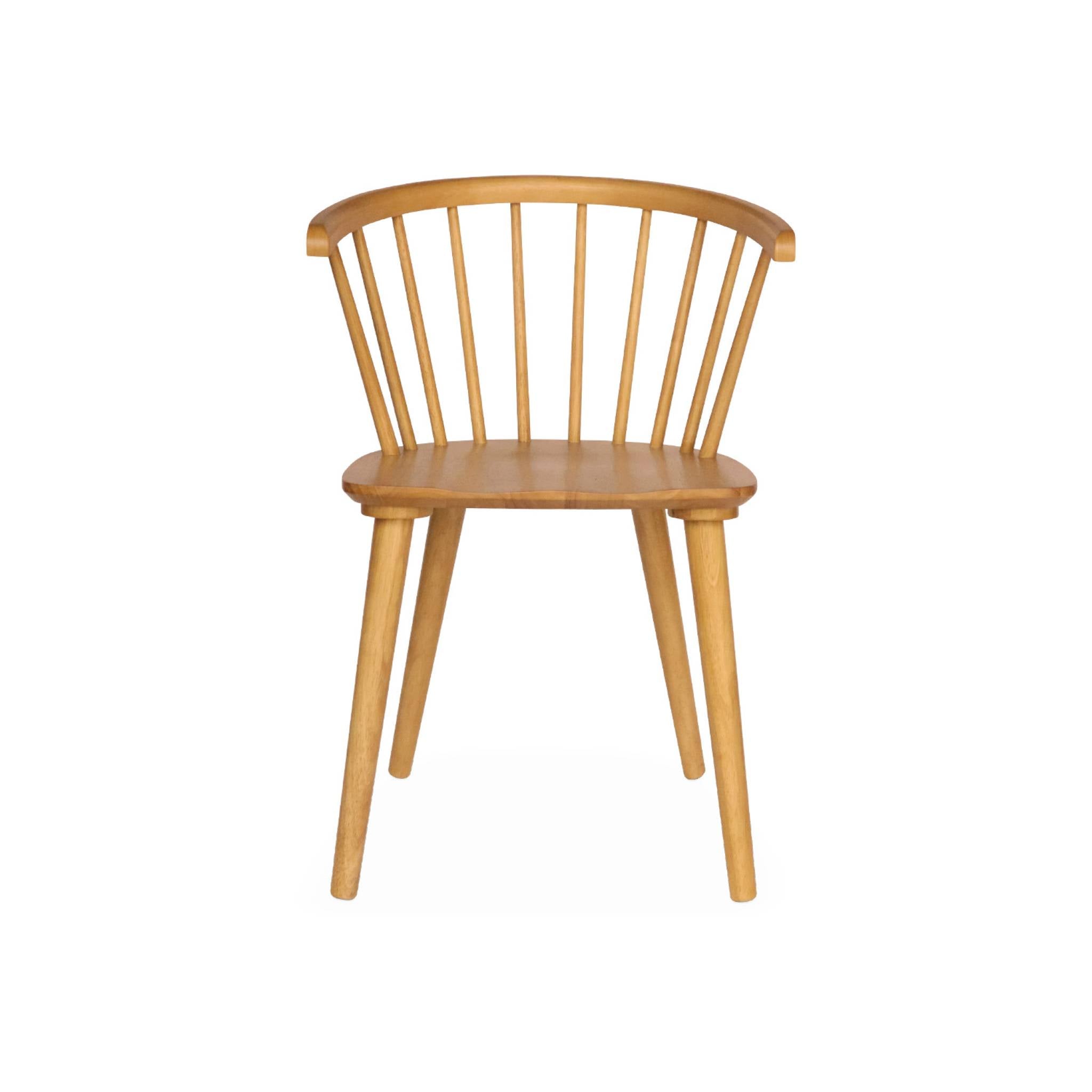 Set di 4 sedie in legno, marrone naturale