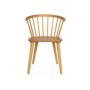 Set di 4 sedie in legno, marrone naturale