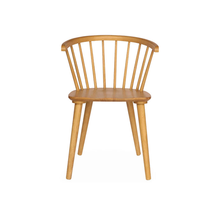 Set di 4 sedie in legno, marrone naturale