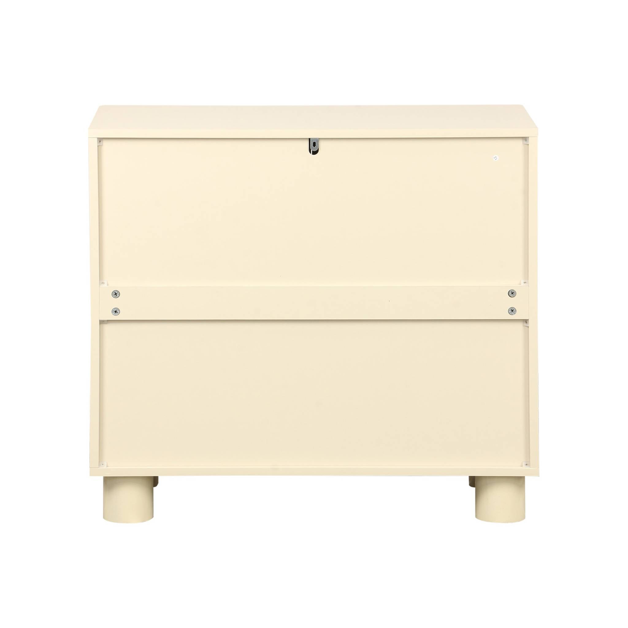Credenza esotica effetto legno di mango 2 ante, 80cm, beige