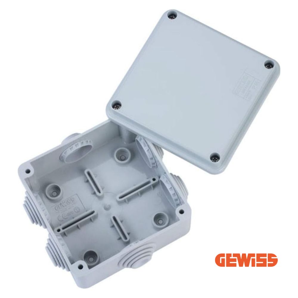 Cassetta derivazione pezzi 3 gw44004 mm 100x100x50 ip 55 cassetta ip 55 con passacavi