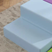 Outsunny 4 Blocchi di Costruzione XL, Moduli di Motricità, Schiuma EPE Poliuretano, Verde, Arancione, Viola e Blu