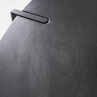 Tavolino ovale in legno di mango massiccio, 120cm, nero