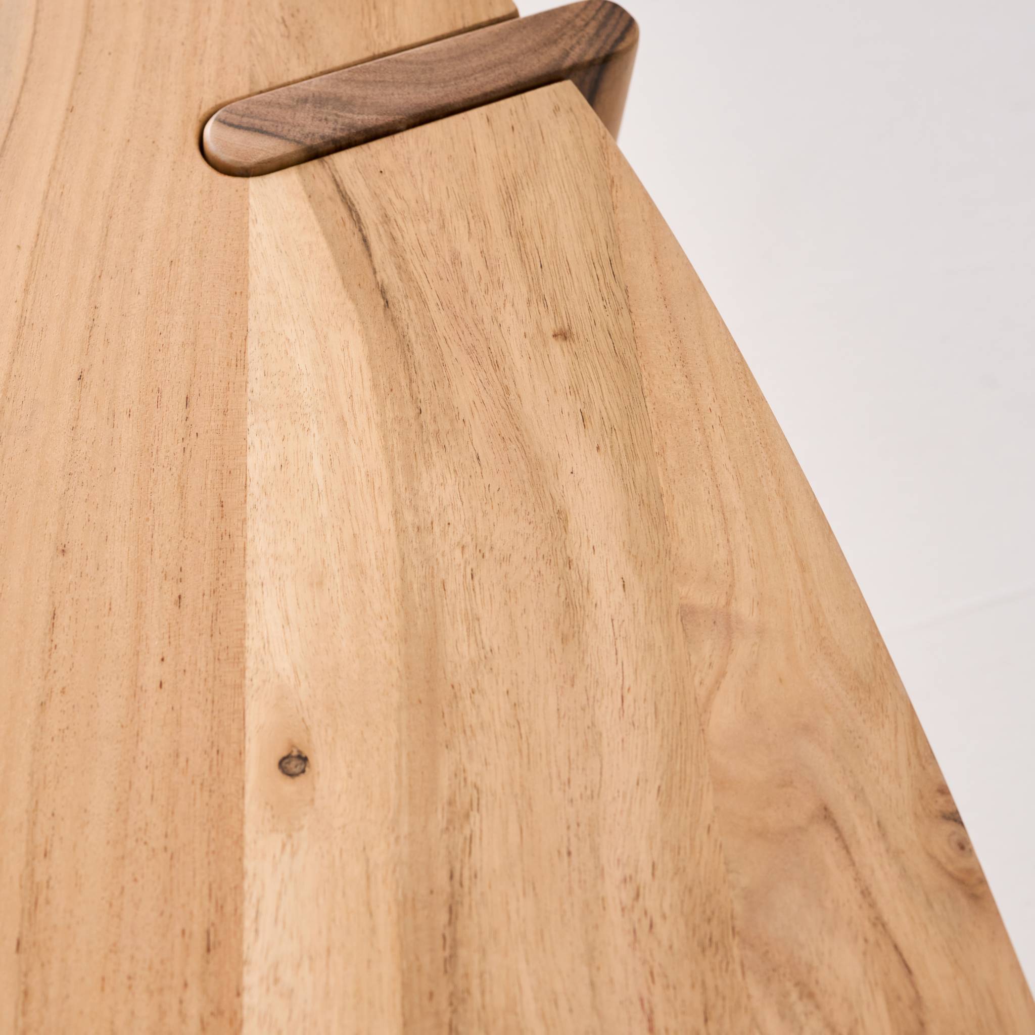 Tavolino ovale in legno di mango massiccio, 120cm, marrone naturale