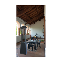 Iris fungo riscaldante a bioetanolo da esterno con ruote