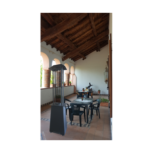 Iris fungo riscaldante a bioetanolo da esterno con ruote