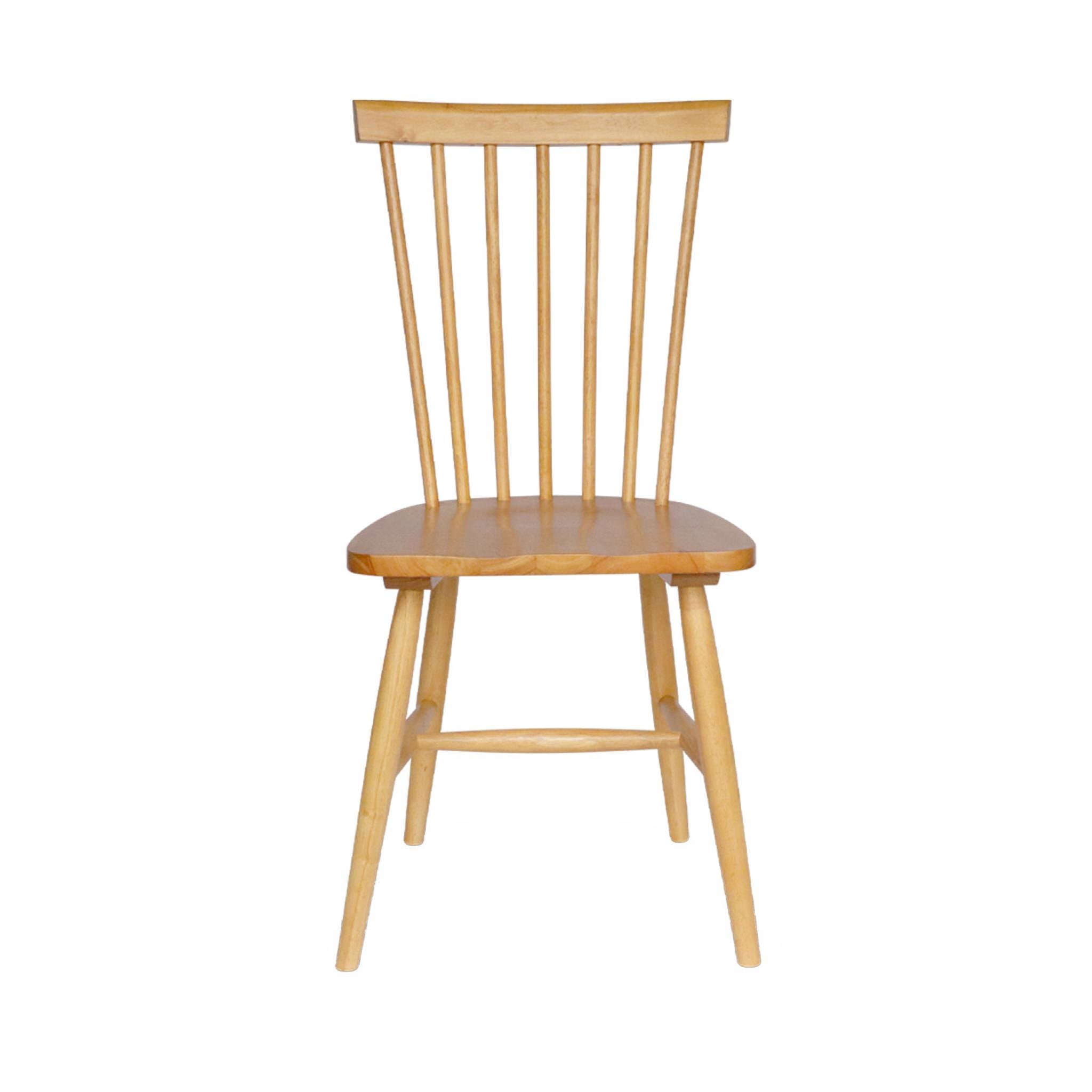 Set 2 sedie da pranzo in legno, impilabili stile vintage, marrone