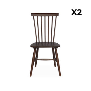 Set di 2 sedie da pranzo in legno, impilabili stile vintage retrò,