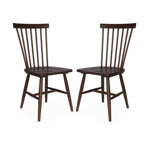 Set di 2 sedie da pranzo in legno, impilabili stile vintage retrò,