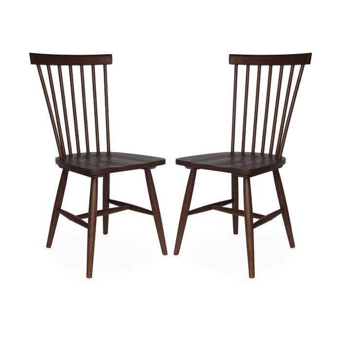 Set di 2 sedie da pranzo in legno, impilabili stile vintage retrò,