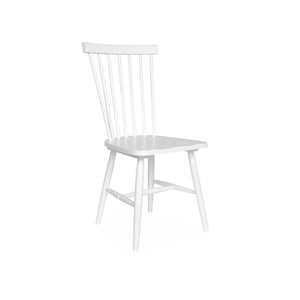 Set di 4 sedie in legno di hevea, bianco