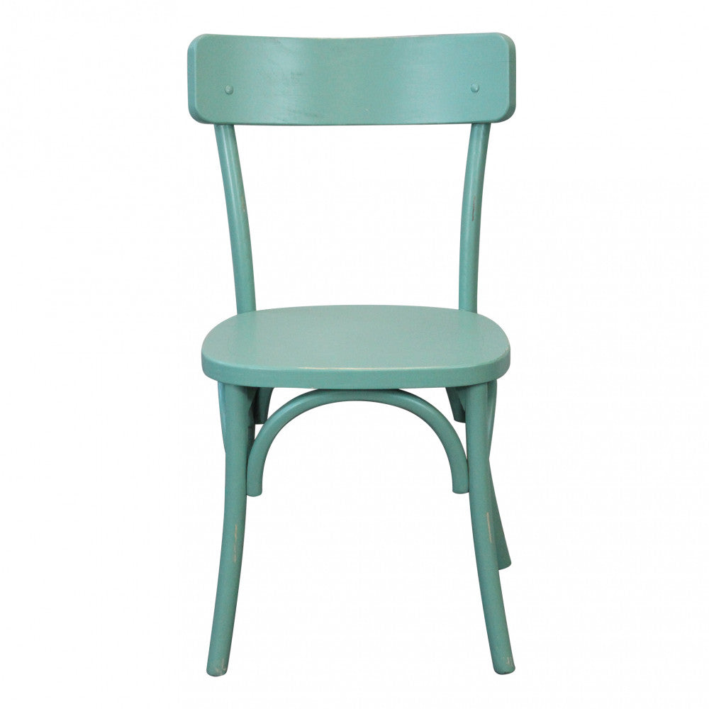 SEDIA IN LEGNO VERDE POLLY