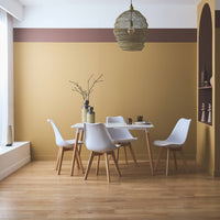 Set tavolo e 4 sedie da pranzo scandinavo con gambe in legno,