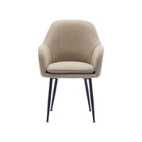 Set di 2 poltrone in velluto a coste con gambe in metallo nero opaco,