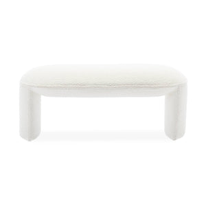 Panca bouclé, crema