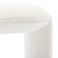 Panca bouclé, crema