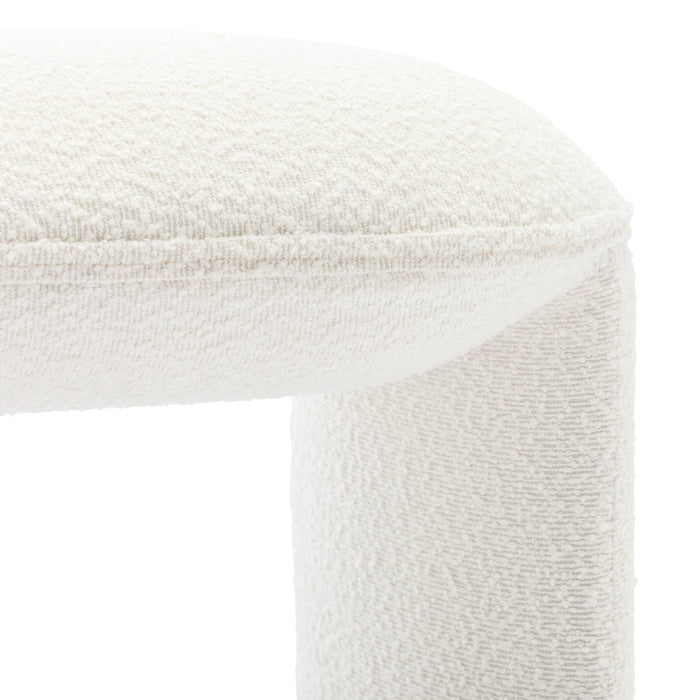 Panca bouclé, crema