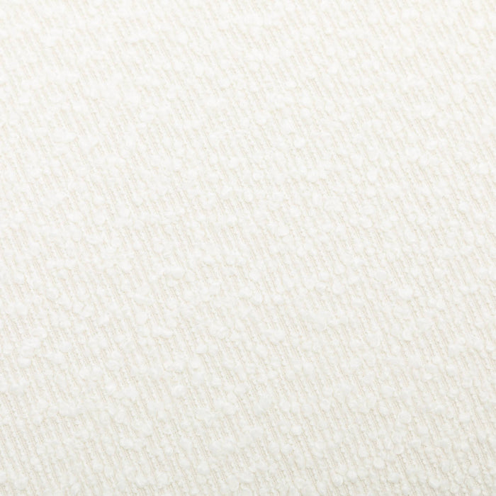 Pouf bouclé, bianco