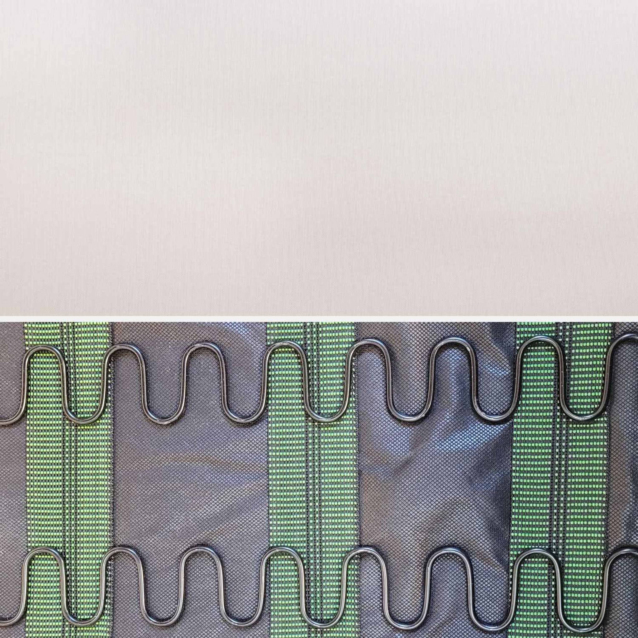 Poltrona scandinava in legno e tessuto, crema