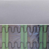 Poltrona scandinava in legno e tessuto, grigio chiaro