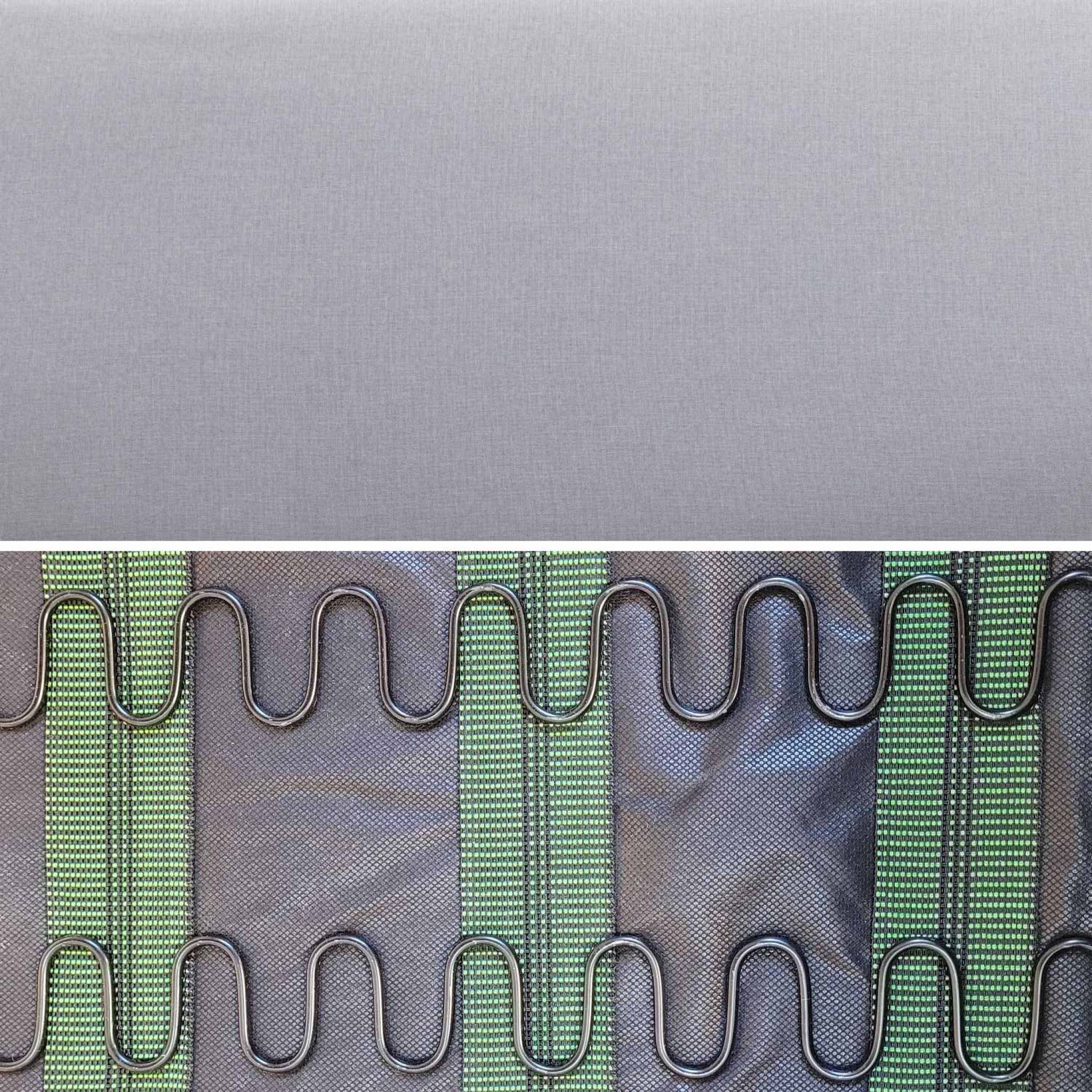 Poltrona scandinava in legno e tessuto, grigio chiaro