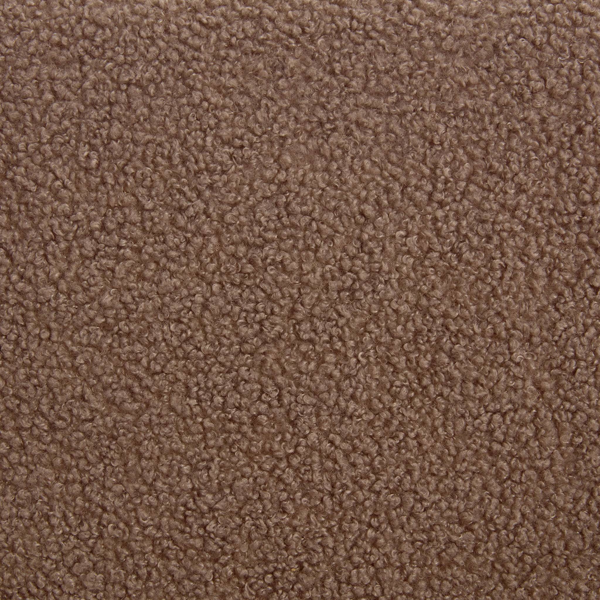 Poltrona scandinava per bambini in legno di hevea e tessuto bouclé,