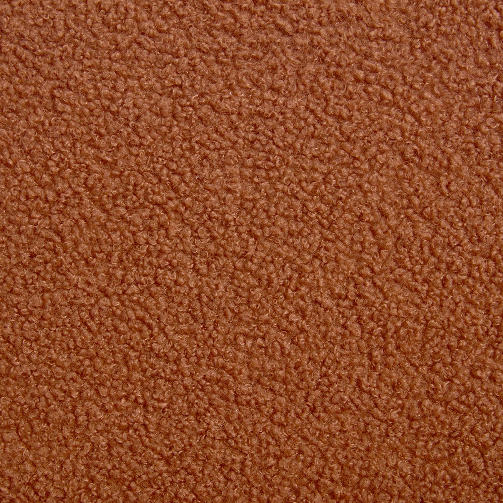 Poltrona scandinava per bambini in legno di hevea e tessuto bouclé,