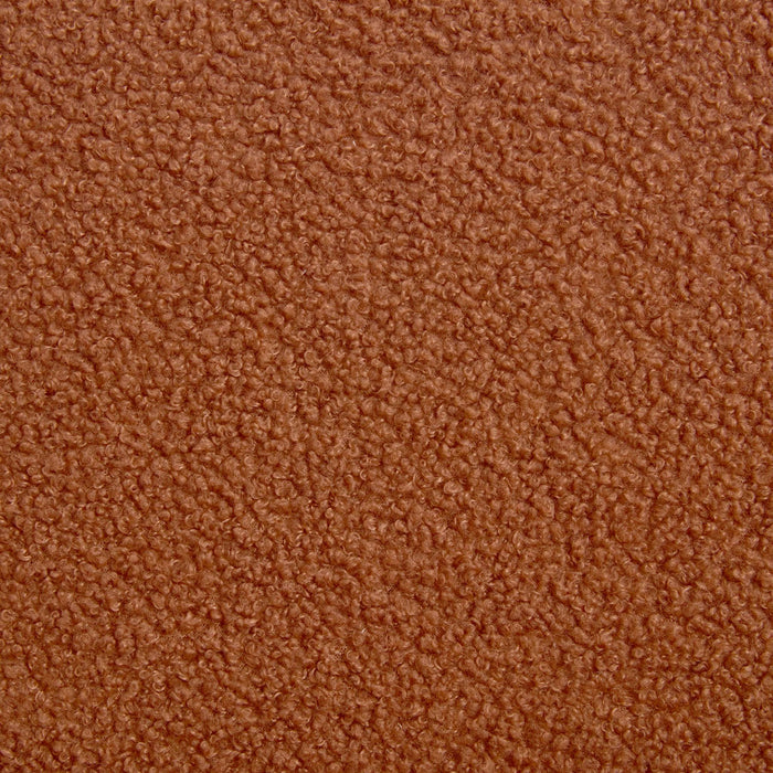 Poltrona scandinava per bambini in legno di hevea e tessuto bouclé,