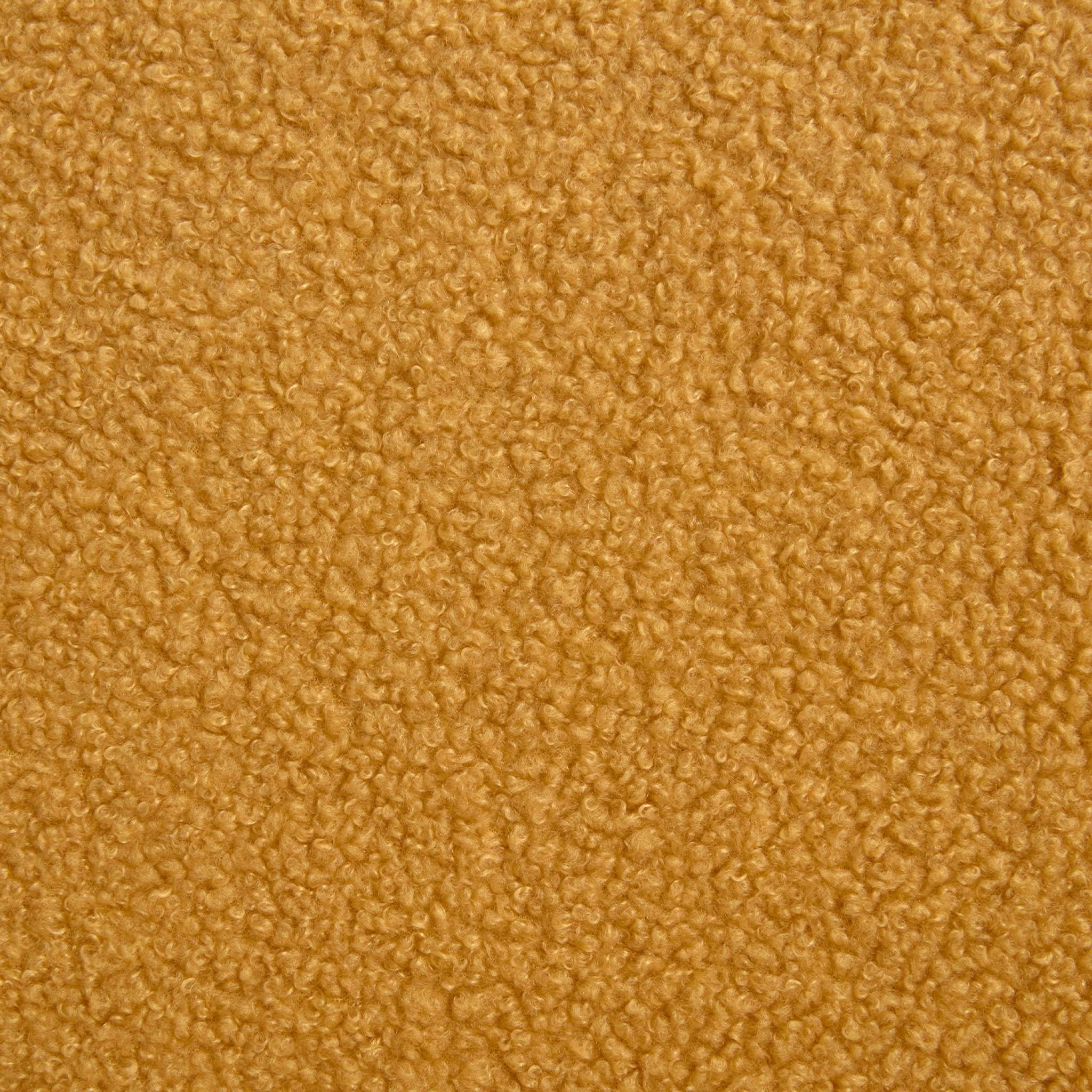 Poltrona scandinava per bambini in legno di hevea e tessuto bouclé,