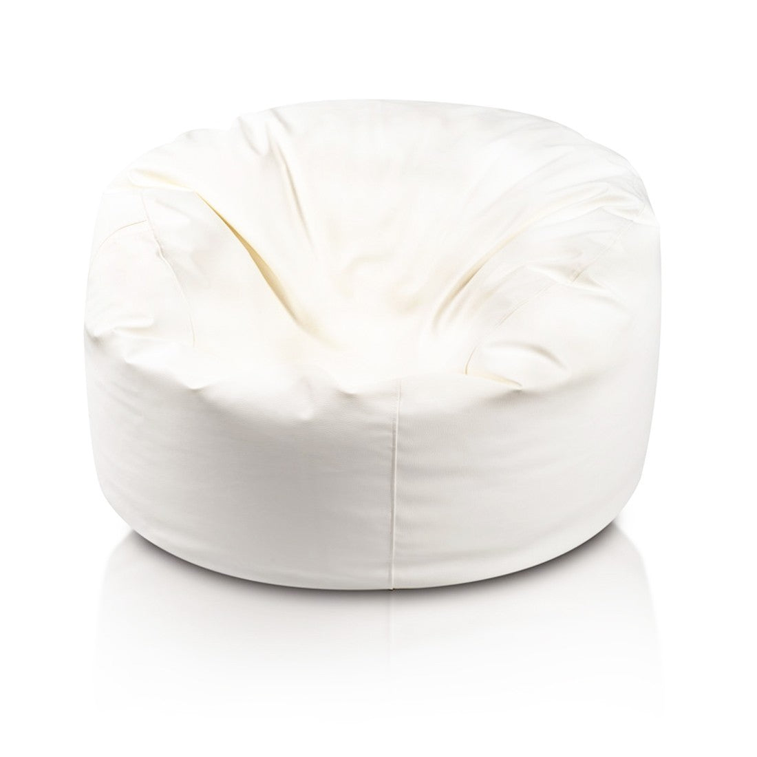 Island Pouf Poltrona Sacco Rotonda in Ecopelle