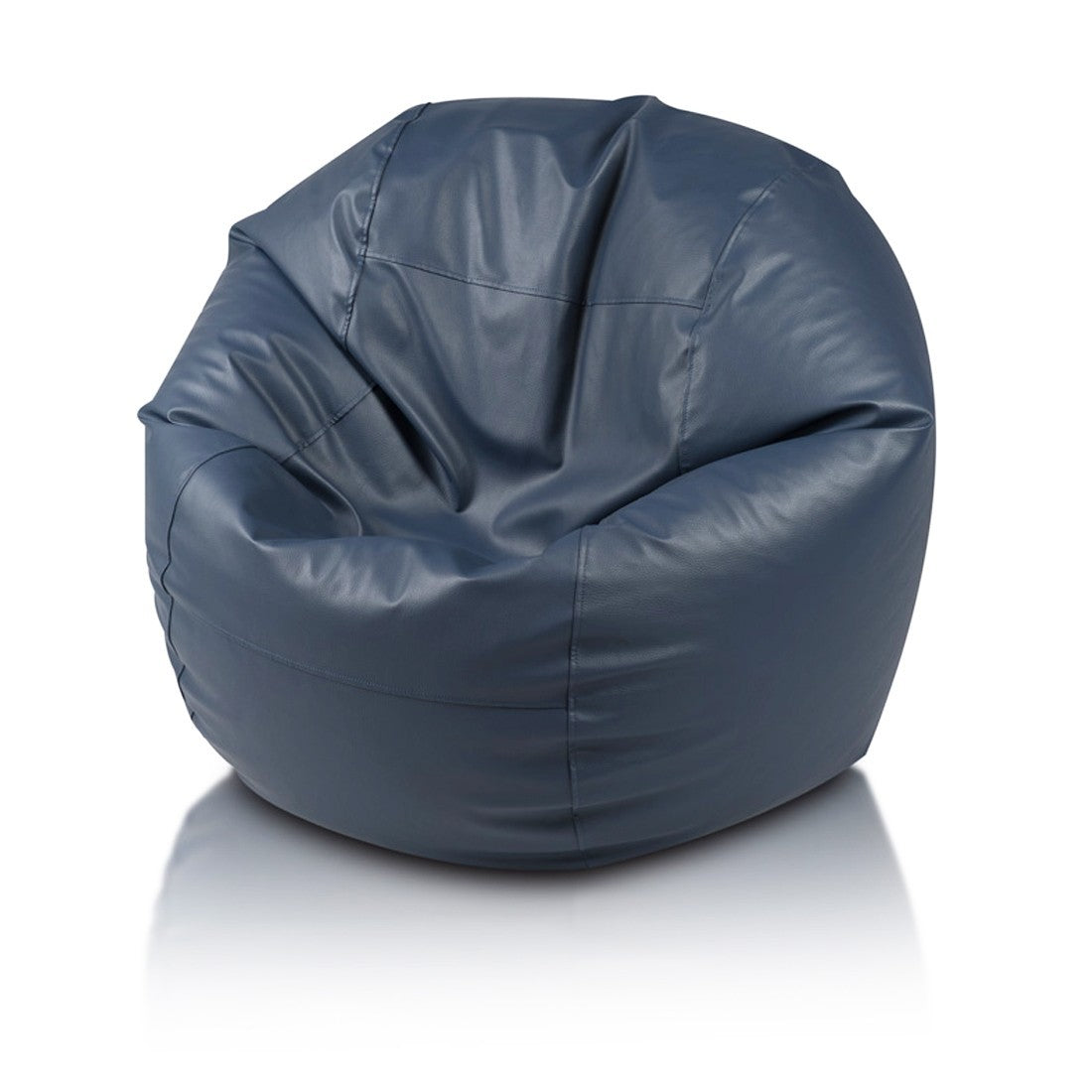 Island Pouf Poltrona Sacco Rotonda in Ecopelle