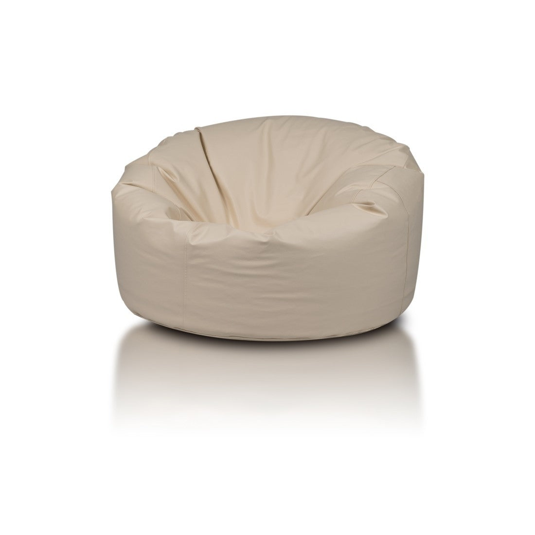 Island Pouf Poltrona Sacco Rotonda in Ecopelle