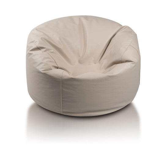 Island Pouf Poltrona Sacco Rotonda in Ecopelle